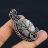 Silver Sheen Obsidian Pendant, 999 Copper Wire Wrapped Pendant Handmade Gemstone Jewelry, Gifts For Wife Brand New Pendant