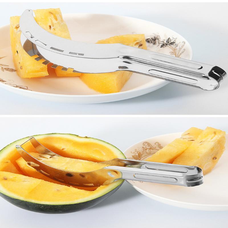 2-In-1 Watermelon Cutter Slicer Tool - Create Clean 1" Cubes & Slices With Watermelon Slicer For Cutting & Serving