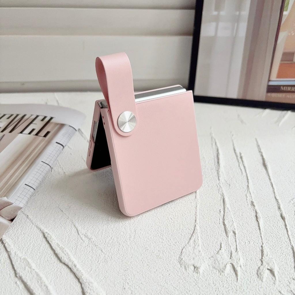 Etui na telefon w stylu torebki z paskiem na nadgarstek dla Samsung Galaxy Z Flip 8 7 FE 6 4 3 Flip8 Flip7 Flip6 Odporne na wstrząsy Twarda Osłona Ochronna