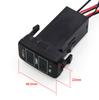 Car Double Interior / Outside Temperature Measurement Temperature Display Switch Hole Panel