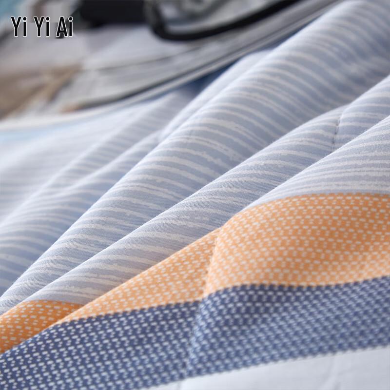 Yiyi'ai 100% Cotton Stripe Grid Summer Quilt