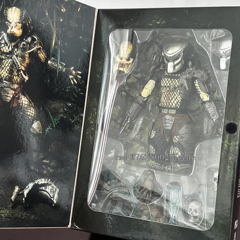 Figura de Acción Depredador Cazador de la Jungla Alienígena Muñeca Modelo Aliens vs Depredador Estatua para Estantería Juguetes Articulados Móviles Regalo para Niños