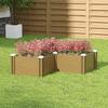 Brown Wood Grain Planting Box Outdoor Garden Planter