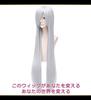 CaseEden Cosplay Wig, Premium, Smooth, Straight, Long, 100cm, Silver, 6043