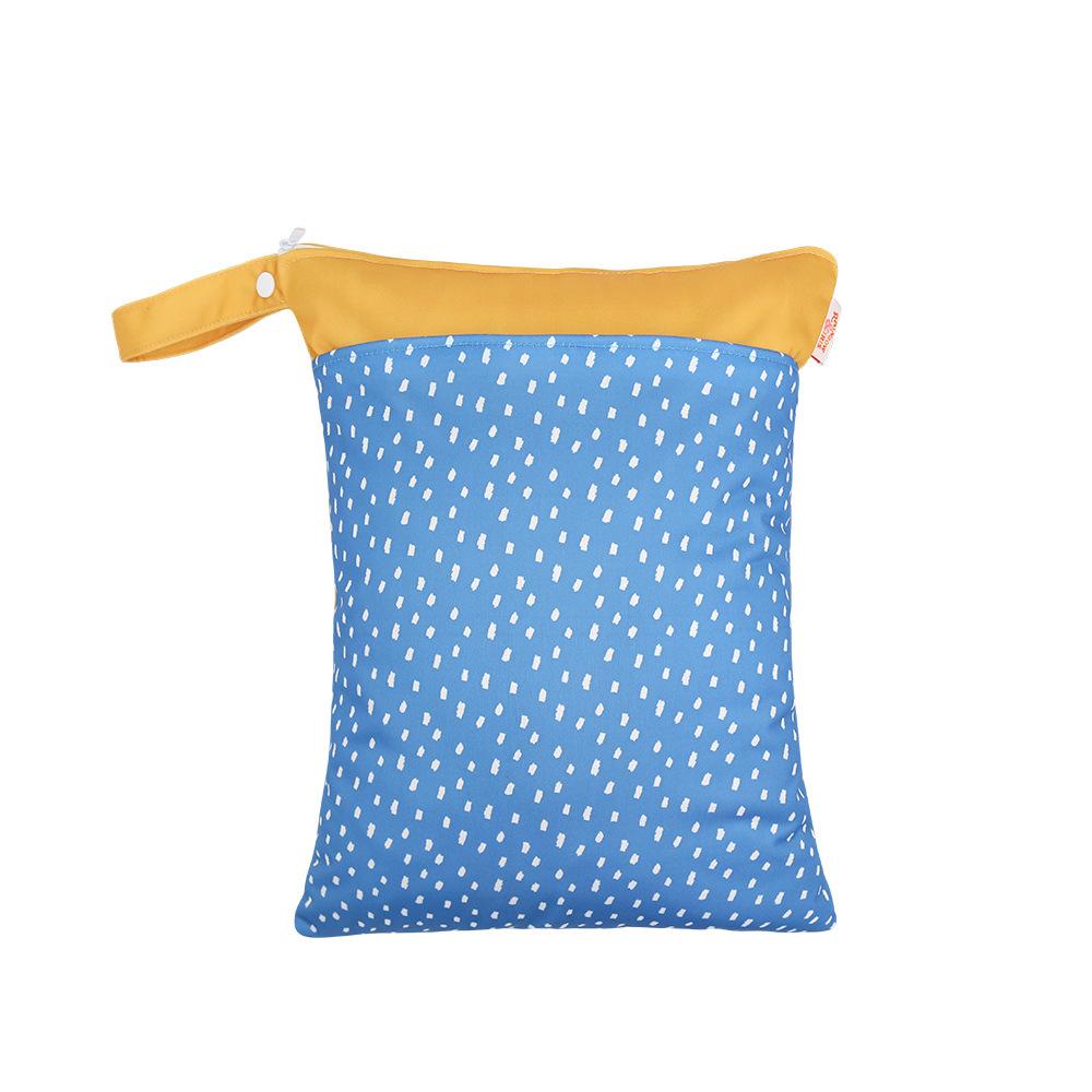 Waterproof Reusable Cloth Bag with Zipper Pocket and Handle - Fashionable Sun Burst Design, Suitable for Beaches, Swimming Pools, Gyms, Yoga