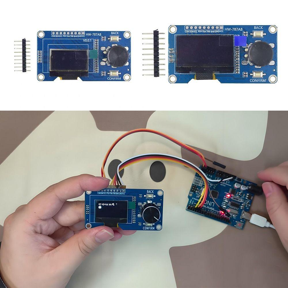 1.3/0.96inch EC11 Rotary Encoder Module SSD1306 Combination Module  Electronic Projects
