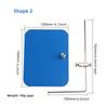 Fly Tying Metal Background Board for Fly Tying Vise Silvery Fly Tying Tool Fishing Gear Accessories