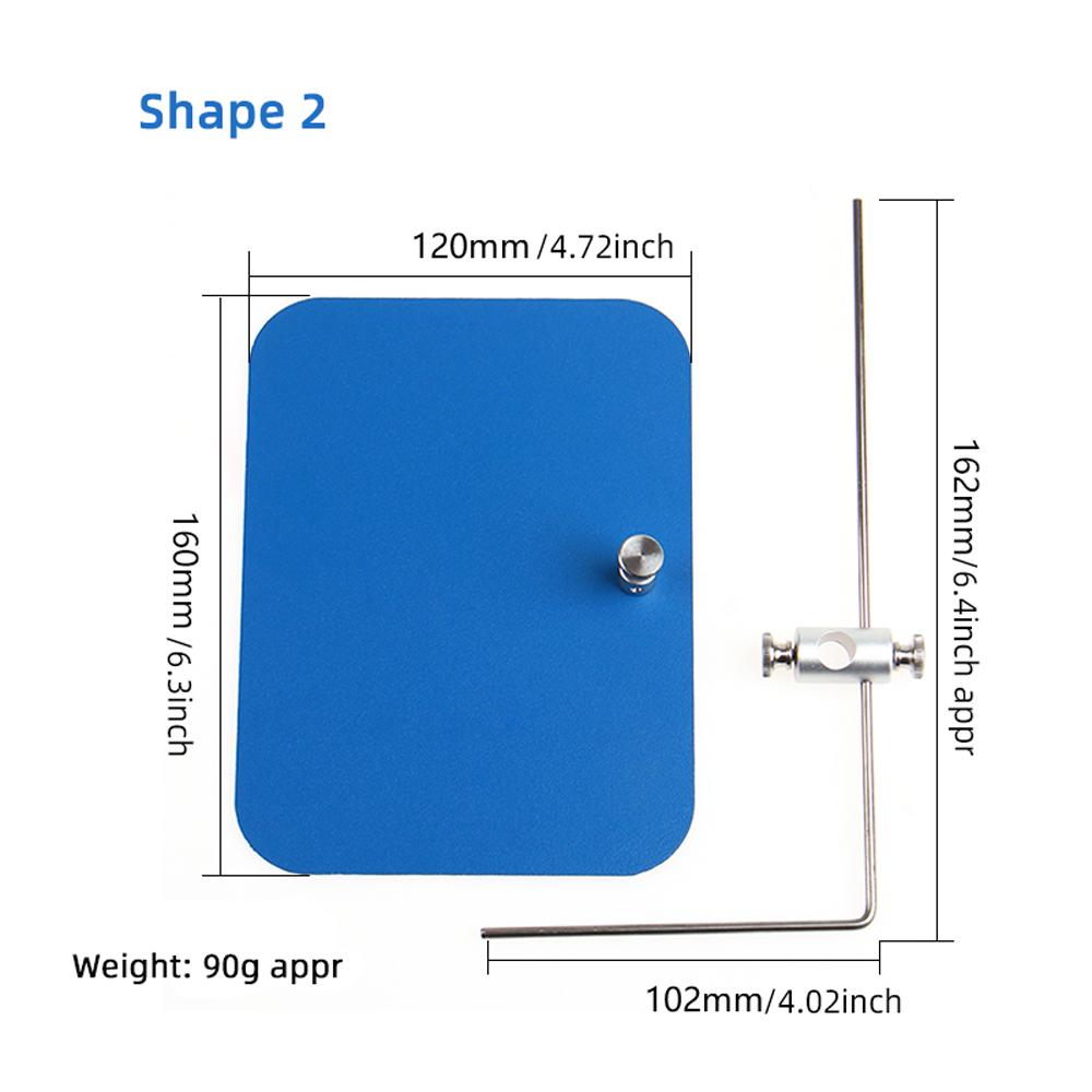 Fly Tying Metal Background Board for Fly Tying Vise Silvery Fly Tying Tool Fishing Gear Accessories