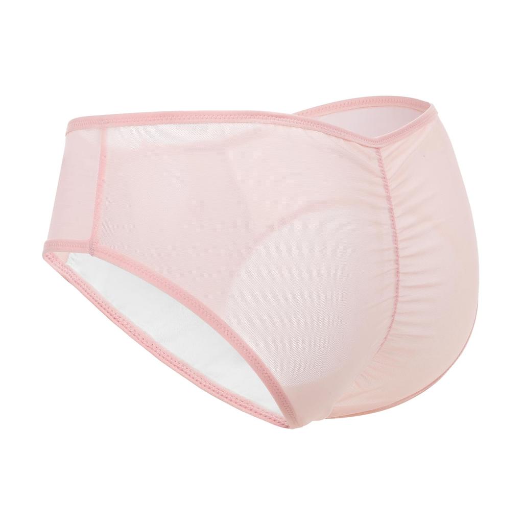 LittleForBig Men's Cute Rabbit Moon Mesh Panties, Flattering, Pink, Size L