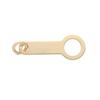 [KOHSAi] Plate Clasp, 10mm Round Hole Type, Made In Japan, K18 18K Yellow Gold Joint Part