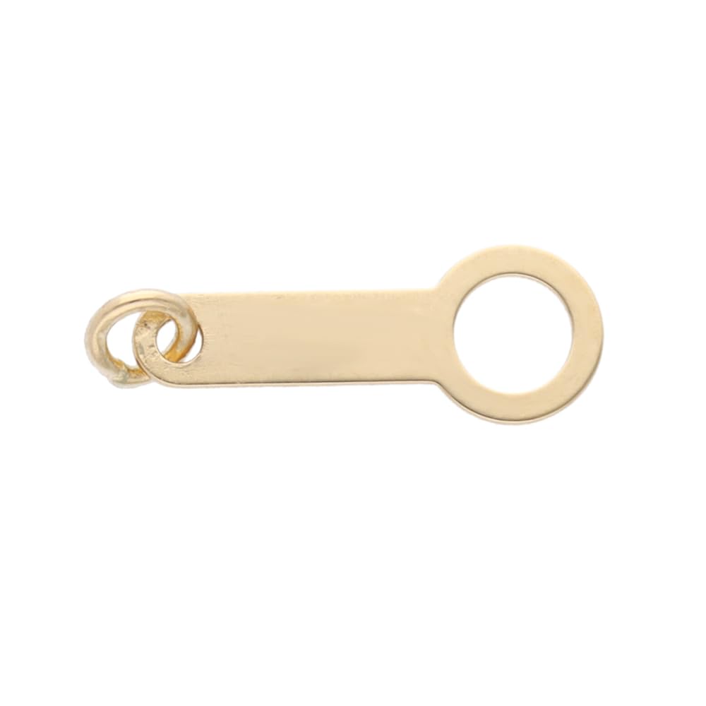 [KOHSAi] Plate Clasp, 10mm Round Hole Type, Made In Japan, K18 18K Yellow Gold Joint Part