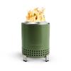 Solo Stove Mesa Deep Olive (Japanese Authorized Product) - Secondary Combustion, Tabletop, with Stand, Low Smoke, Pellet Firmware