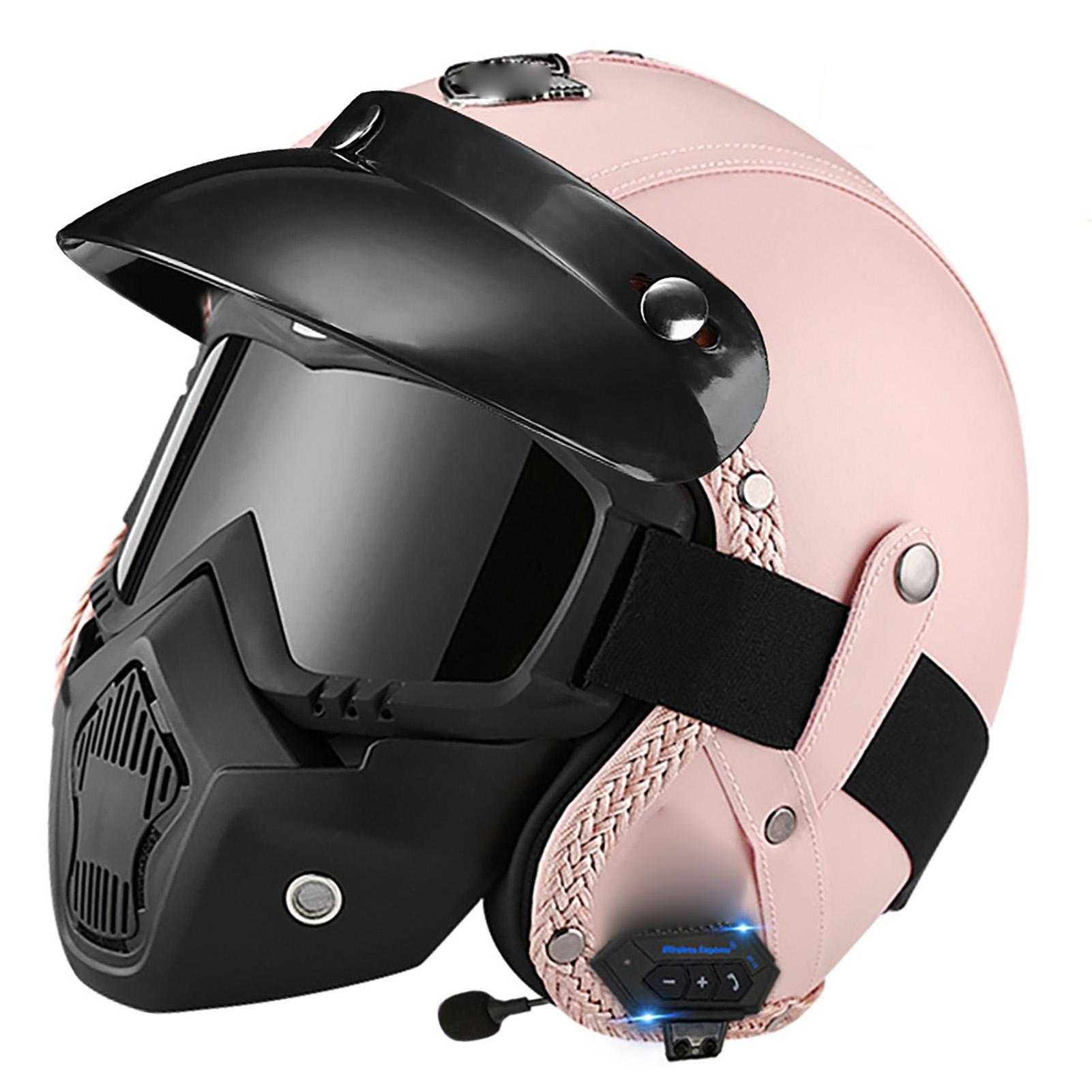 3C Certified Cross border Electric Motorcycle Retro Helmet L