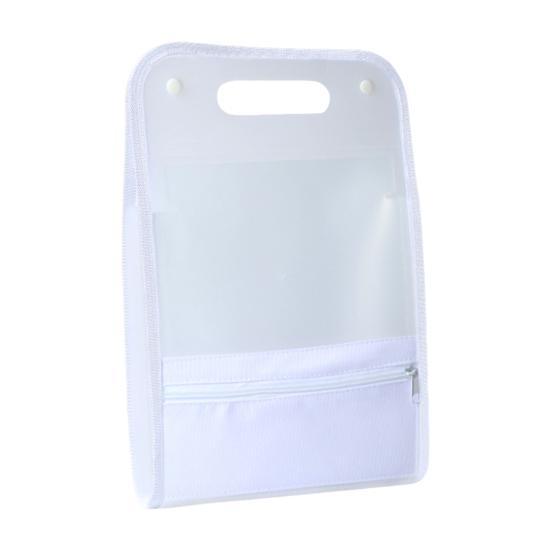 Expanding File Folder A4 13 Compartment Translucent File Case with Handle Waterproof Document Organizer Student Test Papers School Supplies
