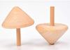 Set of 3 Wooden Spinning for Painting and Birthday Gift for Boys and Girls Tops, Unpainted, Crafting, Hand-Cranked, Kids' Toy,