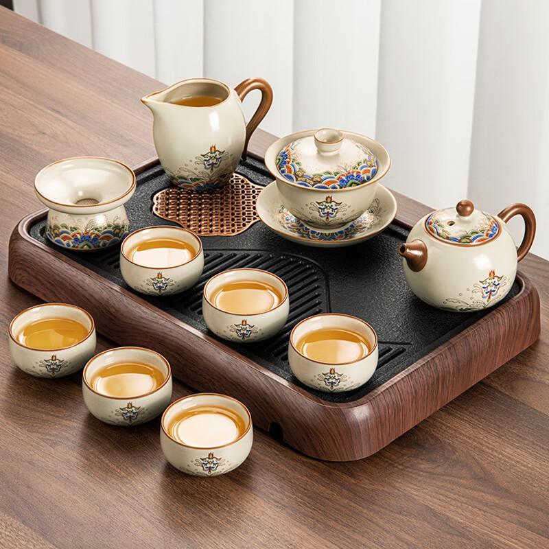 Lainuo Ruyao 10-Piece Tea Set with Ebony Tray