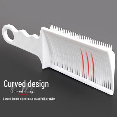 Men's Flat Top Hair Cutting Comb & Scissor Styling Tool
