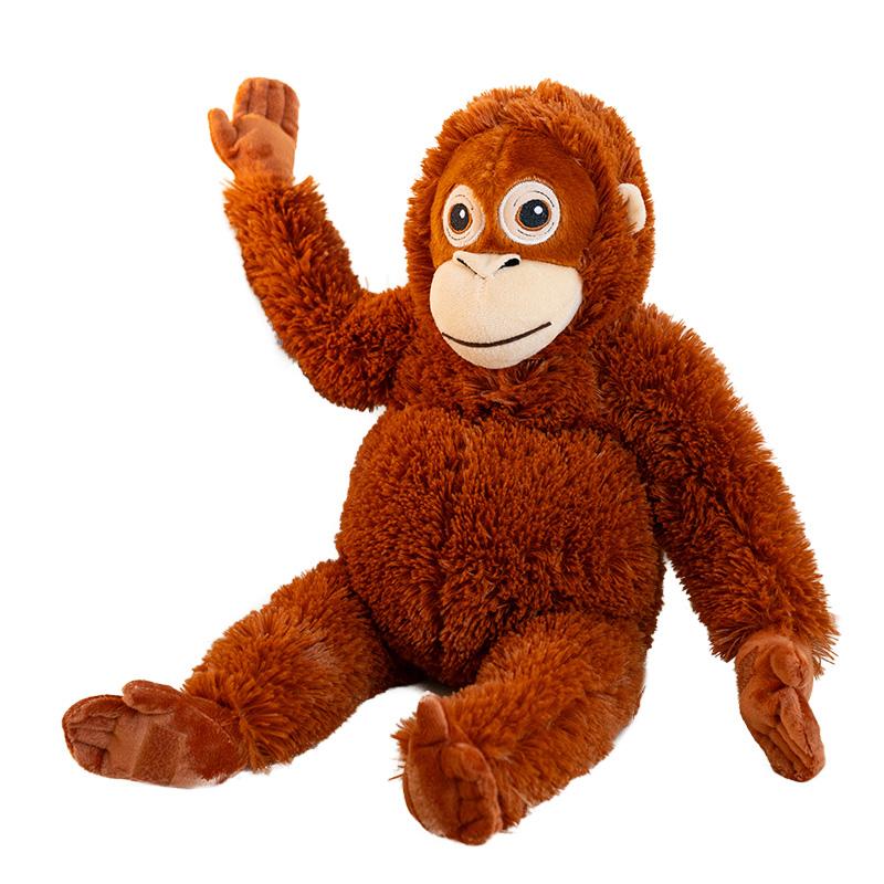 1Pc 60cm Popular Monkey Plush Toys Fluffy Monkey Dolls Hangable Gorilla Plushie Toy Funny Monkey Backpack Kids Birthday Gift