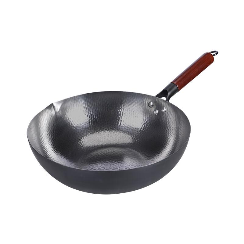 Wutuo Zhangqiu Handgeschmiedeter Eisen-Wok mit flachem Boden