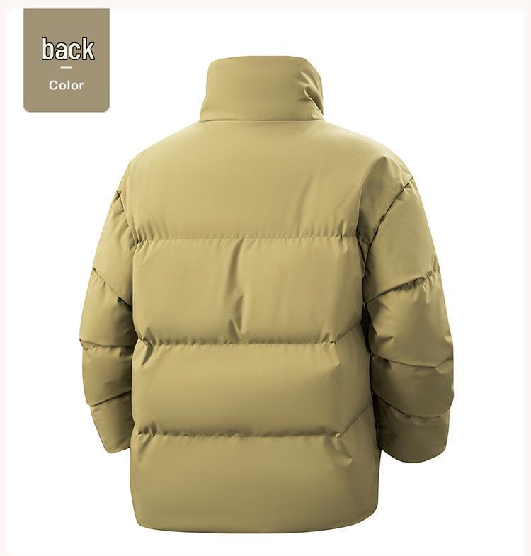 Herren Winter Dicke Baumwolljacke mit Stehkragen 2025