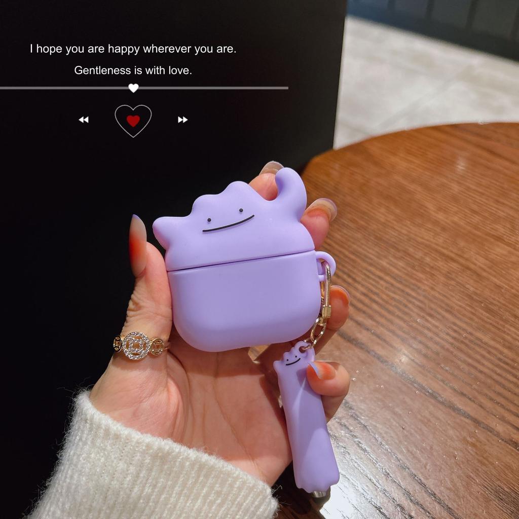 Ball Ditto Monster Case For Airpods Pro 3,3D Silicone Anime Earphone Cover For Airpods 1 2 3 4/Airpods Pro 2 Case Funda