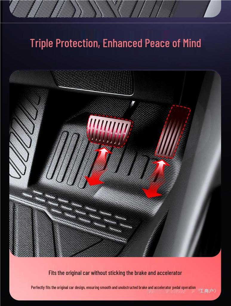2025 BYD Seal 06 GT TPE Floor Mats - Full Surround Car Interior Accessories