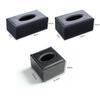 Modern Leather Tissue Box for Living Room & Coffee Table, Personalized with Logo
