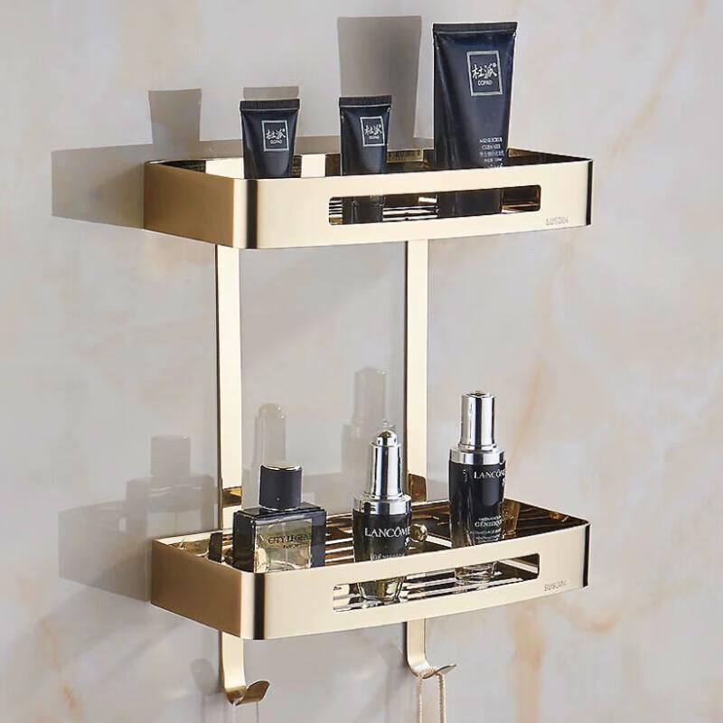 Yuzhu Wall-Mounted Corner Bathroom Shelf