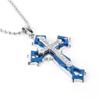 2024 Cross-Border Domineering Men's Necklace - Gold, Black, Silver Oil Drop Cross