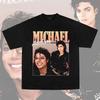 2026 Summer Michael Jackson Retro Nostalgic Music Art Graphic Cotton Garment For Festival Daily Wear