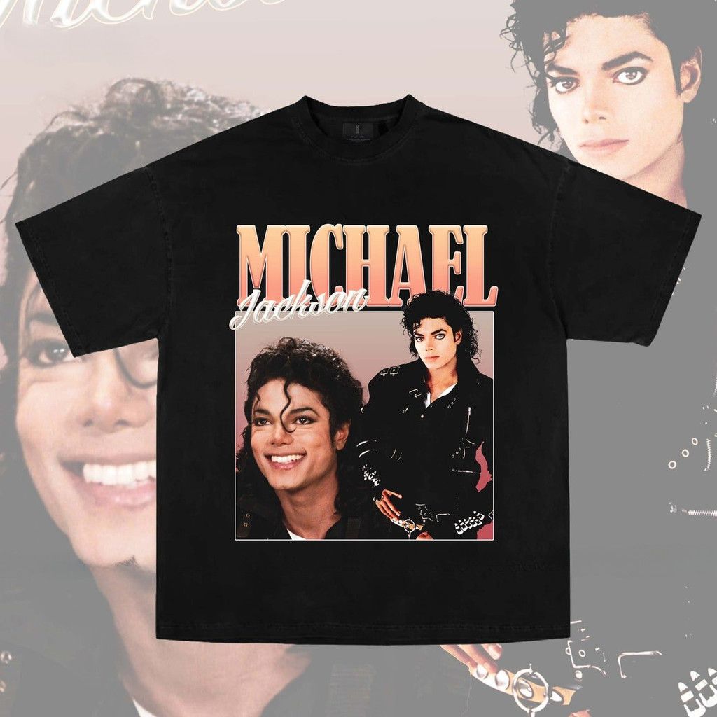 2026 Summer Michael Jackson Retro Nostalgic Music Art Graphic Cotton Garment For Festival Daily Wear