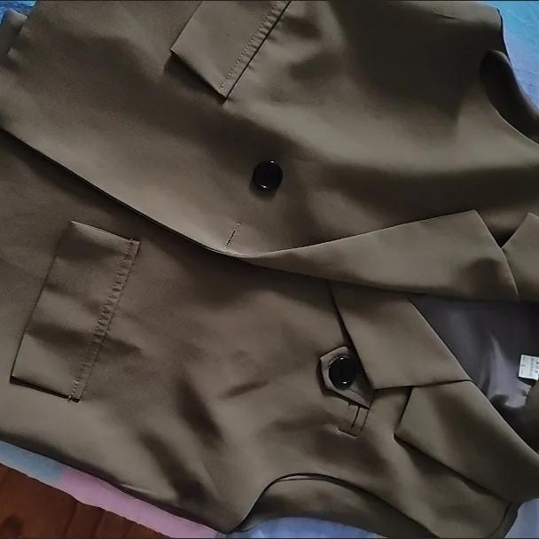 Sommer Modische Casual frauen Kurze Anzug Weste Ärmellose Schwarze Jacke