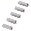 10 Pcs Hex Coupling Nut M6x1 L30mm 304 Stainless Steel Anti Rust Corrosion Threaded Rod Connector
