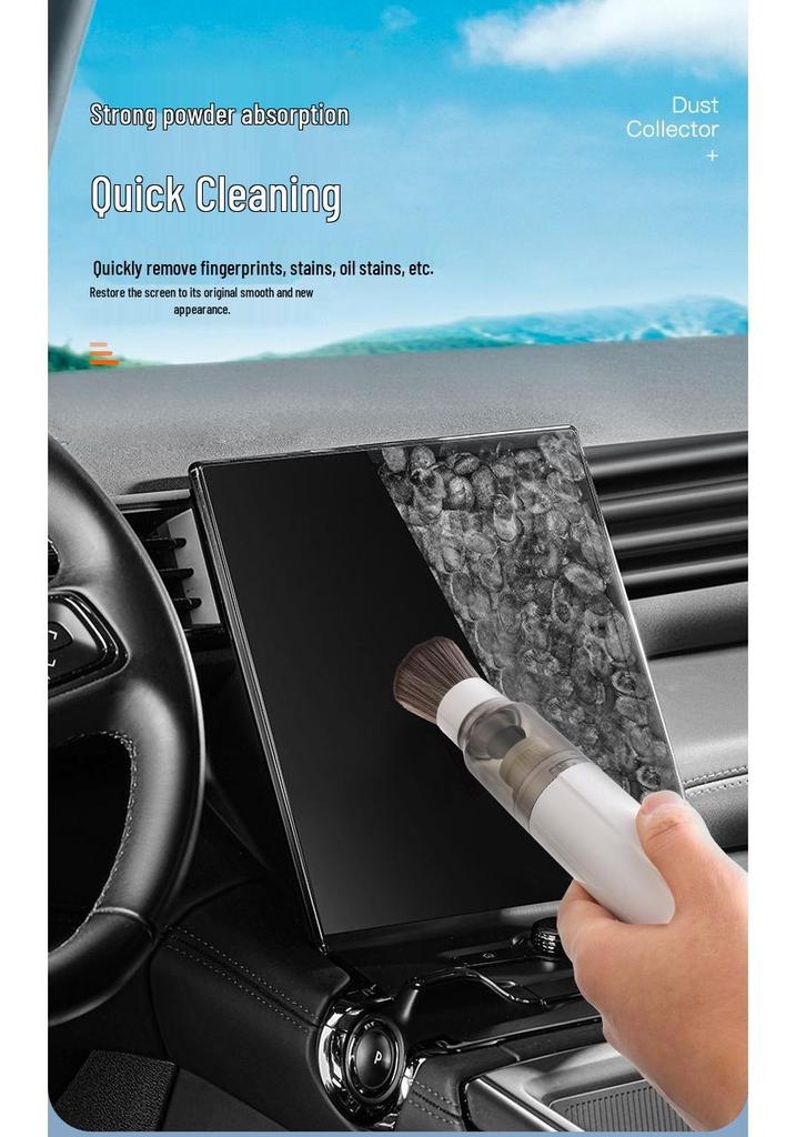 Ultra-Soft Wireless Car Vacuum Cleaner with High Suction & Blowing Function