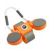 Automatic Rebound Abdominal Exercise Roller with Timer Orange Double Wheel Abdominal Roller for Home Gyms