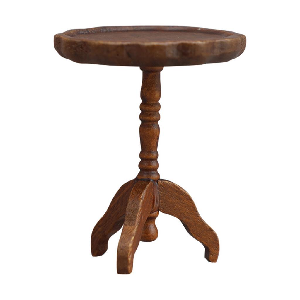 1:12 Dollhouse Miniature Furniture Coffee Table Dollhouse Living Room Decoration Model Side Table Dollhouse Accessories