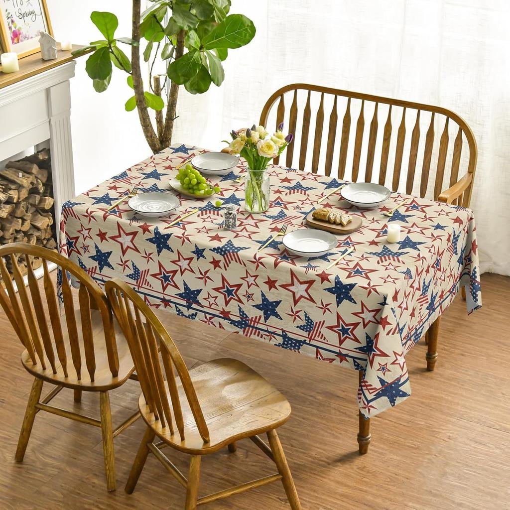 Independence Day Creative Tablecloth Home Festive Dining Table Coffee Table Dustproof Beautiful Decoration