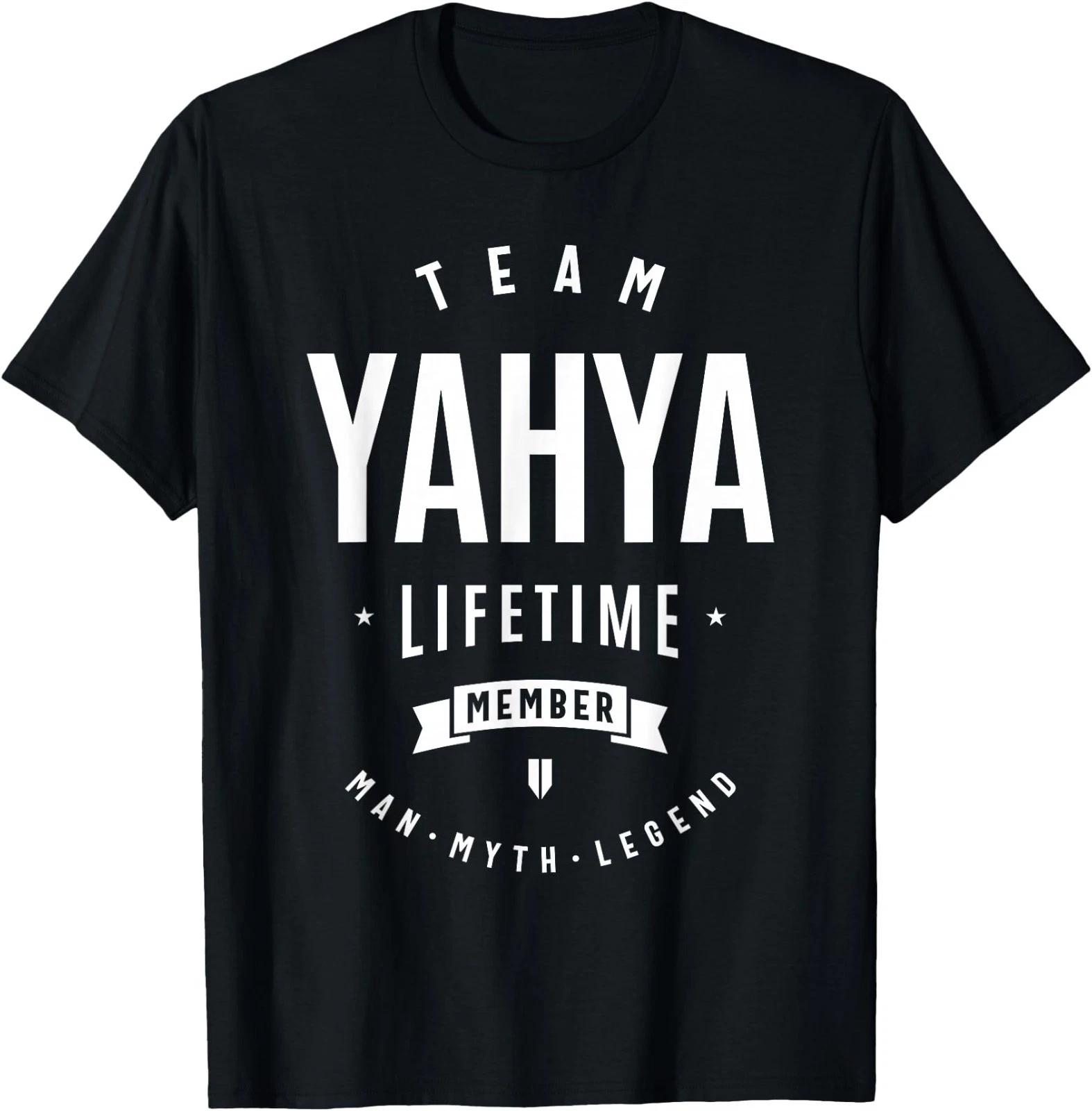 Team Yahya Lifetime Member Funny Name Yahya T-Shirt XL