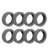8PCS/Set Suitcase Parts Axles Travel Luggage Caster Shoes Silicone with Silent Sound Luggage Wheels Protector Reduce Noise