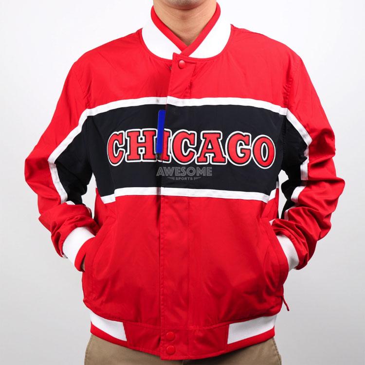 Nike NBA Chicago Bulls Retro Varsity Jacke Herren Jacken Rot AJ9148-657