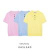Kaslead New Arrival Women's Clothing Fashion Style Fashion Minimalist Short Sleeve Knitting Tops 2142019