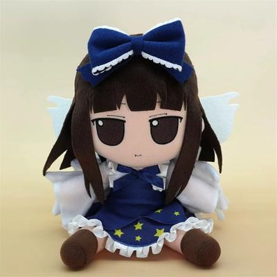 20Cm Touhou Sangetsusei Plush Toys Cute Soft Stuffed Animal Fumo Cosplay Sunny Milk Luna Child Star Sapphire Sitting Dolls Gifts