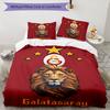 3pcs Football Team (2) Design Cover Set - HD Printed Bedding with 1 Cover and 2 Pillowcases - Perfect for Home and Dorm Decor