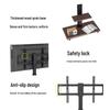 Universal Movable TV Floor Stand with Shelf and Wheels for 50-65 Inch TVs