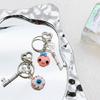 Stylish Beaded Eye Keychain Multifuntional Jewelry Fashion Bag Accessory Portable Key Holder Haloween Theme Key Ornament