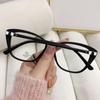 High Quality Male Female TR90 Anti-blue Light Spectacles Vision Care Luxury Designer Cat Eye Eyeglasses PC Goggles