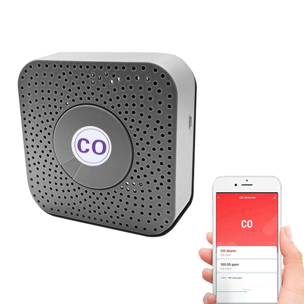 Tuya Smart WiFi Carbon Monoxide Detector 80dB Alarm Home Security CO Sensor A