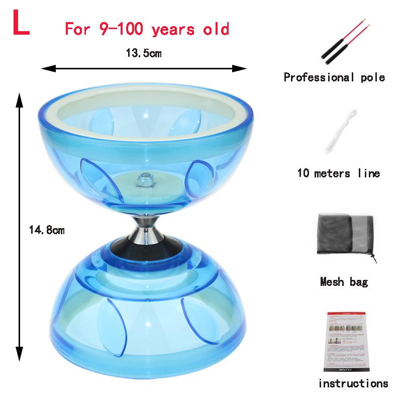 Portable Diabolo Chinese Yoyo Diabolo Set Portable Fitness Gear For Adults Kids Elderly Outdoor Indoor Agility Exercise 6