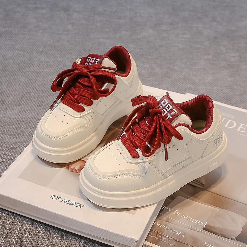 Girls shoes Spring and Autumn 2025 new board shoes children's sports shoes small white shoes medium and older girls students soft-soled shoes