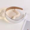 Glossy Leather Headband 3CM Width Simple Headwear Fashionable Face Wash Headband  Party Look